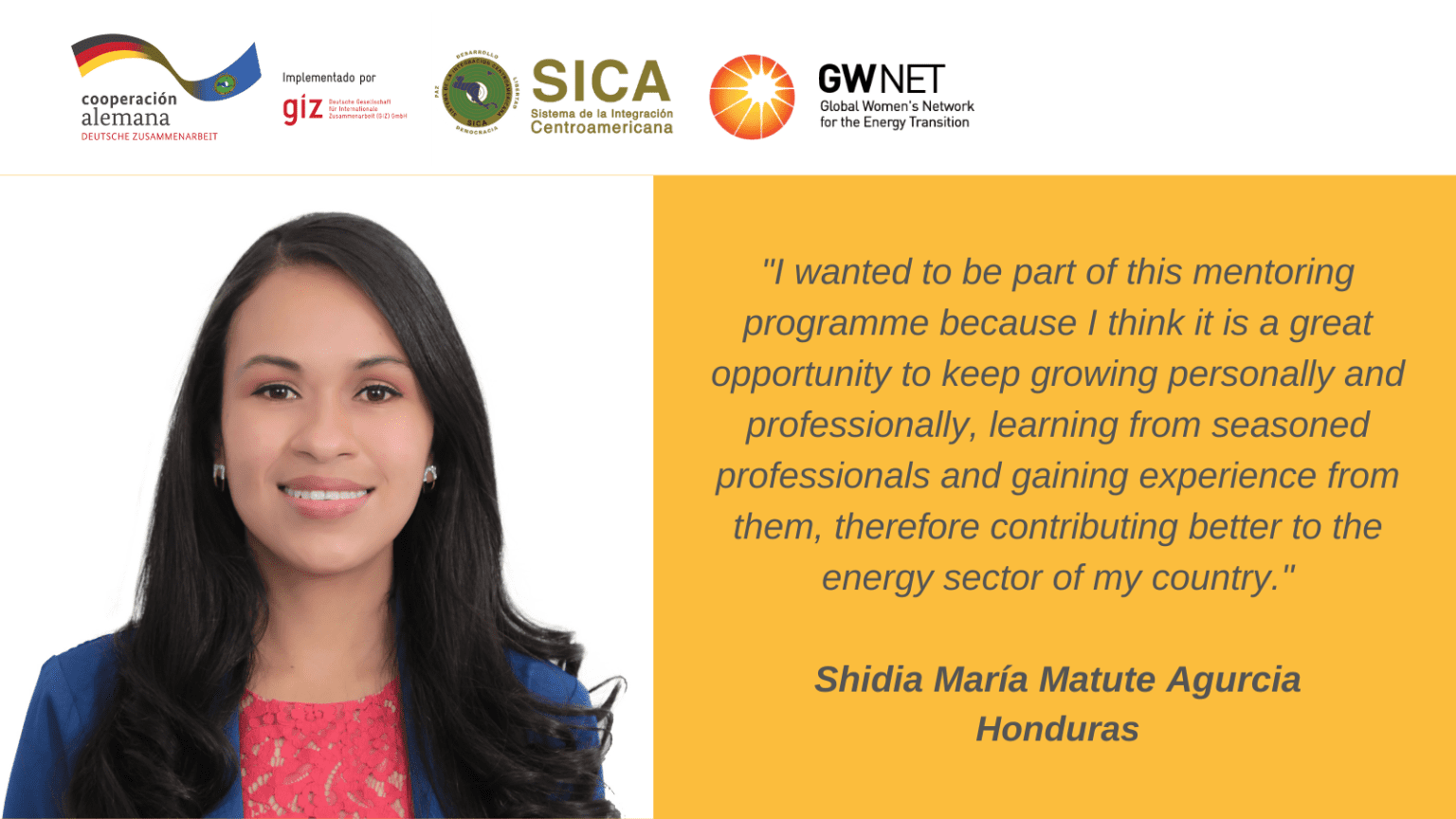 Meet the Women in the SICA Energy Transition: Shidia María Matute 